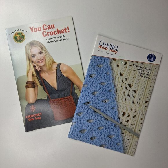 You can Crochet Made Easy Simple Steps Booklets Learning Beginner Basics Pattern - Picture 1 of 9